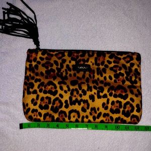 Bebe Leopard Print Pouch Bag